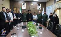 The presence of the commander of the Basij resistance district of the Garash Corps and members of the medical community’s Basij in the office of the president of the Garash University of Medical Sciences